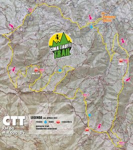 cima tauffi trail percorso