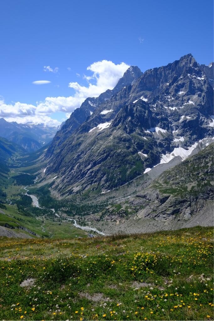 panoramica monte bianco